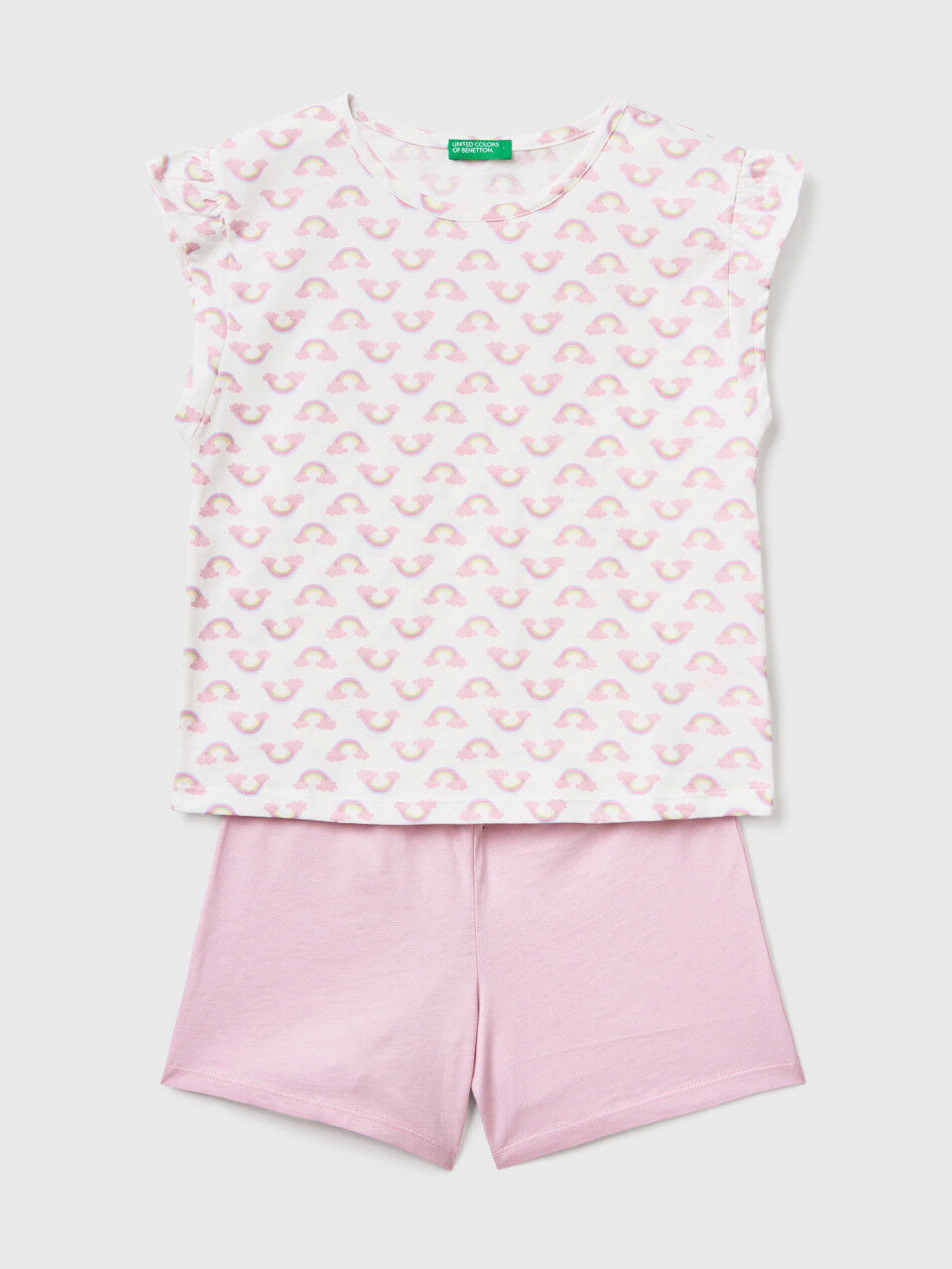 Pyjamas with rainbow print