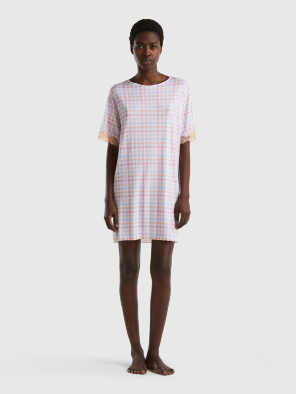 Flowy check nightshirt