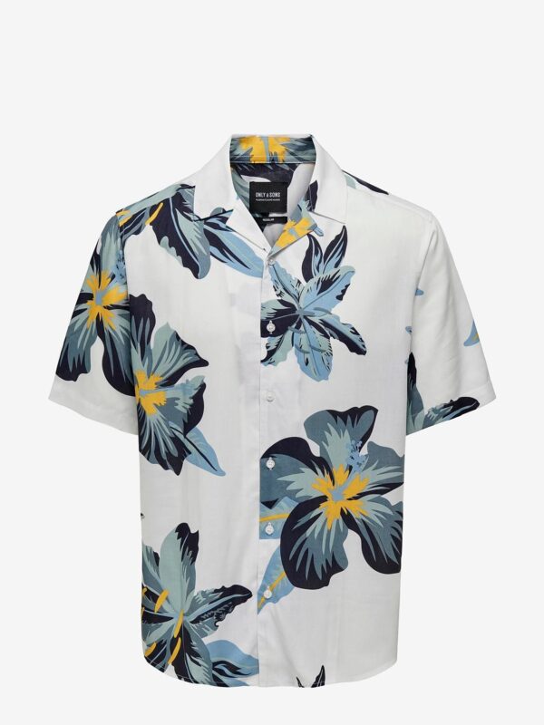 ONSDAN LIFE REG SS AOP VISCOSE SHIRTNOOS