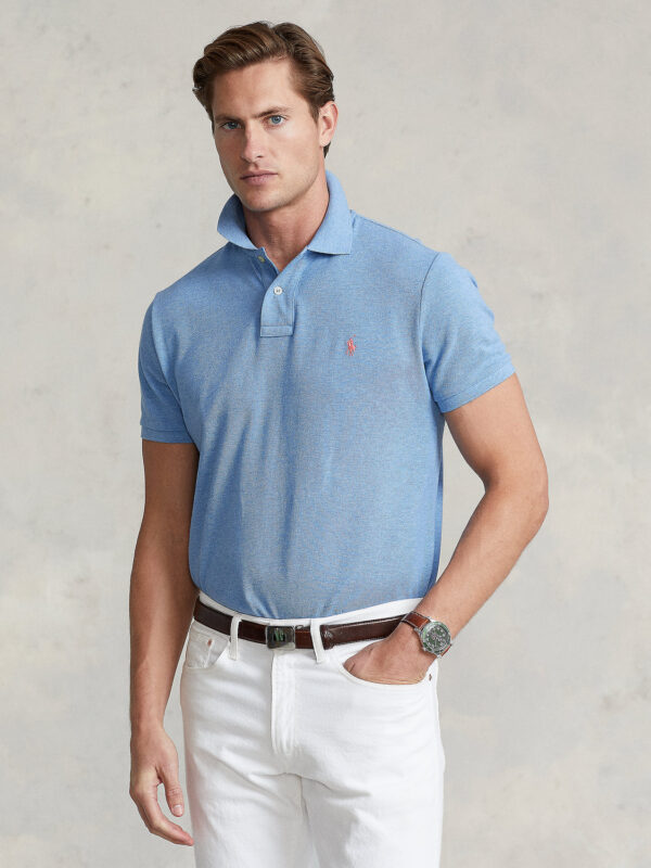 Slim Fit Mesh Polo Shirt - Short-sleeved polos