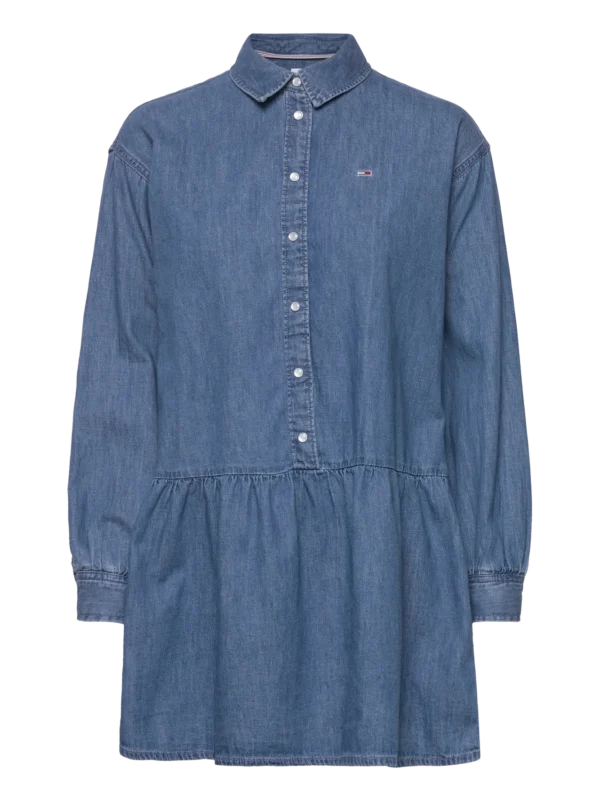 TJW CHAMBRAY SHIRT DRESS